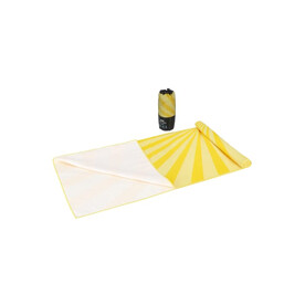 R-PET-Schnelltrocknungs-Strandtuch 100 × 180 cm, Sublimationsdruck - Gelb bedrucken, Art.-Nr. LT97215-N0041