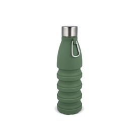Faltbare Wasserflasche 550 ml - Olivgrün bedrucken, Art.-Nr. LT98720-N0043