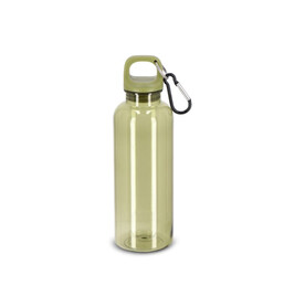 Noa Wasserflasche R-PET 500 ml Transparent - Transparent / Olivgrün bedrucken, Art.-Nr. LT98913-N0443