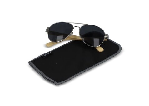 R-PET Sublimation Mikrofaserbrillenetui - Schwarz bedrucken, Art.-Nr. LT86725-N0002