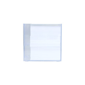 Notizzettel 10x10x10cm in Würfelbox mit Stifteköcher - Transparent bedrucken, Art.-Nr. LT91767-N0004
