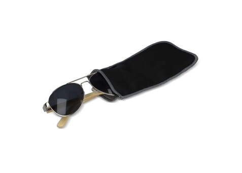 R-PET Sublimation Mikrofaserbrillenetui - Schwarz bedrucken, Art.-Nr. LT86725-N0002