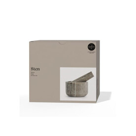 Sagaform Stein Travertin Marmormörtel - Beige bedrucken, Art.-Nr. LT52254-N0055