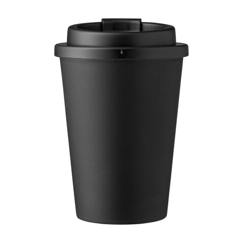 Doppelwandiger Becher Gabriela | 350 ml – Schwarz bedrucken, Art.-Nr. 001999999_1015119