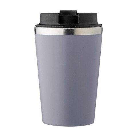 Doppelwandiger Thermobecher Shay | 350 ml – Grau bedrucken, Art.-Nr. 003999999_1042451