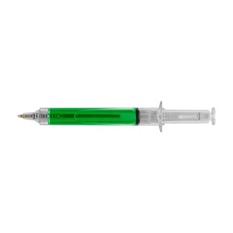 Kugelschreiber Dr. David | Spritzenform – Hellgrün bedrucken, Art.-Nr. 029999999_1063