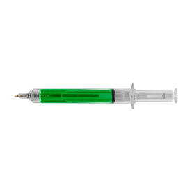 Kugelschreiber Dr. David | Spritzenform – Hellgrün bedrucken, Art.-Nr. 029999999_1063