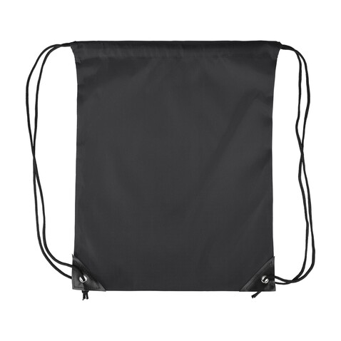 Rucksack Stef | Kordelzug | 5 l – Schwarz bedrucken, Art.-Nr. 001999999_1204075