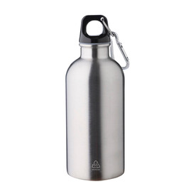 Trinkflasche Sable | Recycelt | 400 ml – Silber bedrucken, Art.-Nr. 032999999_1204264