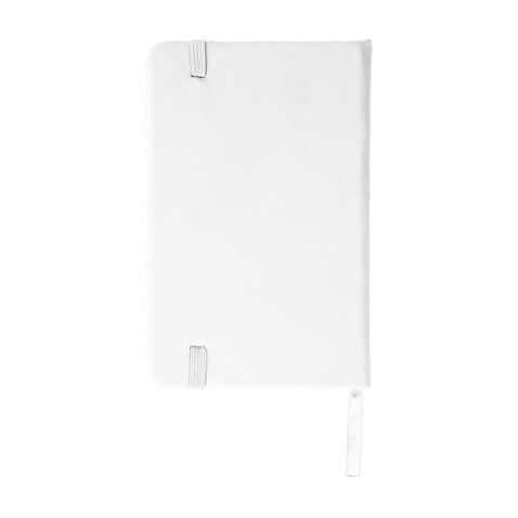 Notizbuch Dita | Recyceltes PU | A6 | Liniert – Weiß bedrucken, Art.-Nr. 002999999_1411205