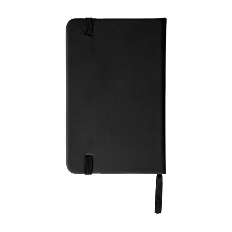 Notizbuch Dita | Recyceltes PU | A6 | Liniert – Schwarz bedrucken, Art.-Nr. 001999999_1411205