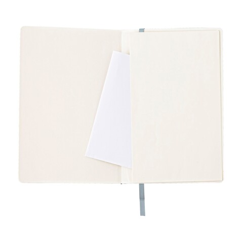 Notizbuch Mireia | Recyceltes PU | A5 | Liniert – Grau bedrucken, Art.-Nr. 003999999_1417985