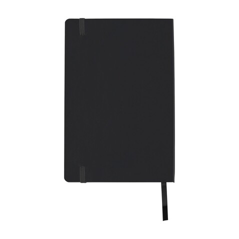 Notizbuch Mireia | Recyceltes PU | A5 | Liniert – Schwarz bedrucken, Art.-Nr. 001999999_1417985