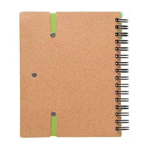 Notizbuch Stella | Recyclingpapier | Liniert – Hellgrün bedrucken, Art.-Nr. 029999999_1454585