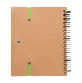 Notizbuch Stella | Recyclingpapier | Liniert – Hellgrün bedrucken, Art.-Nr. 029999999_1454585