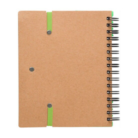 Notizbuch Stella | Papier | Liniert – Hellgrün bedrucken, Art.-Nr. 029999999_1454585