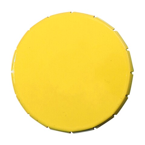 Pfefferminzdose Anika | Klickdeckel – Gelb bedrucken, Art.-Nr. 006999999_1616