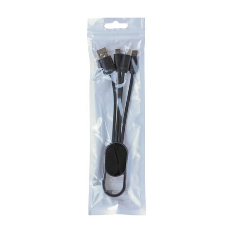 Ladekabel Idris | 4-in-1 – Schwarz bedrucken, Art.-Nr. 001999999_432312 Ladekabel Idris | 4-in-1 – Schwarz bedrucken, Art.-Nr. 001999999_432312