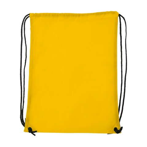 Rucksack Steffi | Kordelzug – Gelb bedrucken, Art.-Nr. 006999999_7097