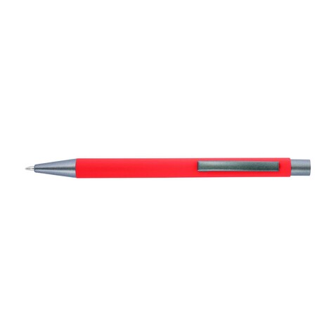 Kugelschreiber Emmett | Gummibeschichtung – Rot bedrucken, Art.-Nr. 008999999_8298