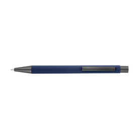 Kugelschreiber Emmett | Gummibeschichtung – Blau bedrucken, Art.-Nr. 005999999_8298