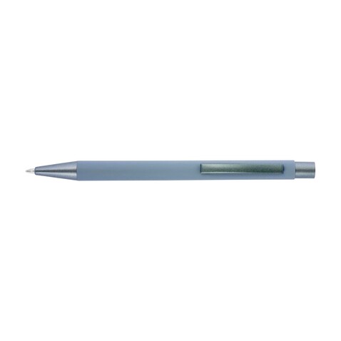 Kugelschreiber Emmett | Gummibeschichtung – Grau bedrucken, Art.-Nr. 003999999_8298
