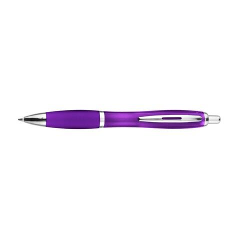 Kugelschreiber Newport | Recycelt | Gummierte Griffzone – Violett bedrucken, Art.-Nr. 024999128_915928