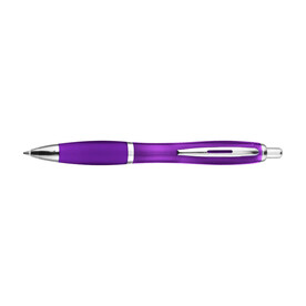 Kugelschreiber Newport | Recycelt | Gummierte Griffzone – Violett bedrucken, Art.-Nr. 024999128_915928