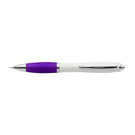 Kugelschreiber Swansea | Recycelt | Gummierte Griffzone – Violett bedrucken, Art.-Nr. 024999128_916289