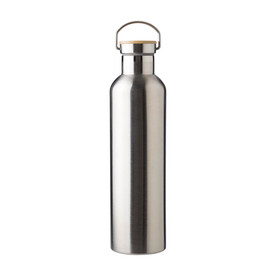 Doppelwandige Flasche Damien | 1 l – Silber bedrucken, Art.-Nr. 032999999_966256