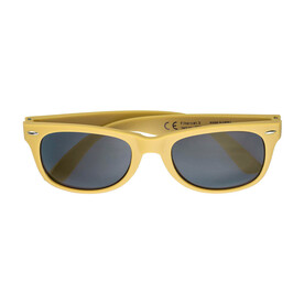 Sonnenbrille Kenzie | Recycelt – Gelb bedrucken, Art.-Nr. 006999999_967735