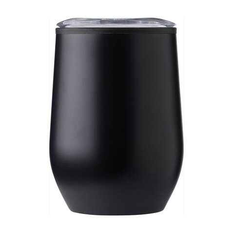 Doppelwandiger Thermobecher Zoe | 300 ml – Schwarz bedrucken, Art.-Nr. 001999999_970767