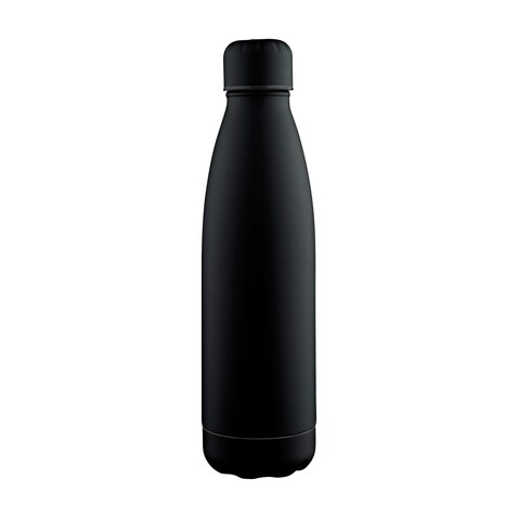 Recycelte Trinkflasche 700 ml Breeze – Schwarz bedrucken, Art.-Nr. 001999999_1436204