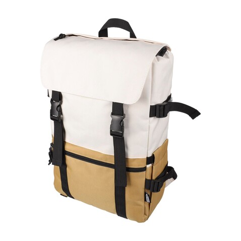 Rucksack Vayo 2-tone | Recycelt | Laptop 15" | 11 l – Khaki bedrucken, Art.-Nr. 013999999_1507530