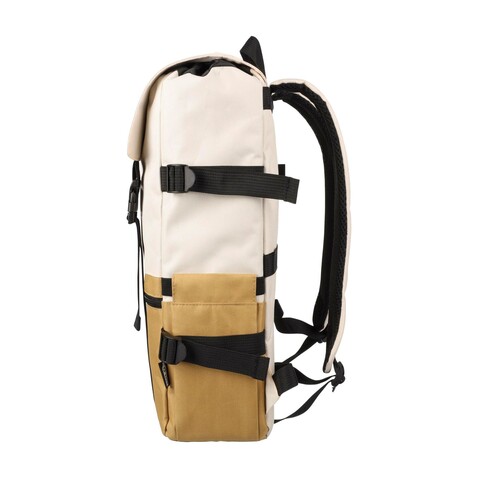 Rucksack Vayo 2-tone | Recycelt | Laptop 15" | 11 l – Khaki bedrucken, Art.-Nr. 013999999_1507530