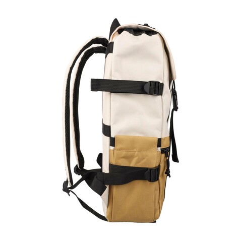 Rucksack Vayo 2-tone | Recycelt | Laptop 15" | 11 l – Khaki bedrucken, Art.-Nr. 013999999_1507530