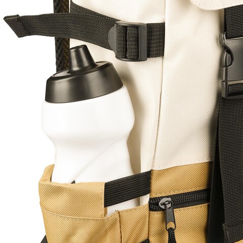Rucksack Vayo 2-tone | Recycelt | Laptop 15" | 11 l – Khaki bedrucken, Art.-Nr. 013999999_1507530