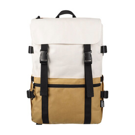 Rucksack Vayo 2-tone | Laptop 15&amp;quot; | 11 l – Khaki bedrucken, Art.-Nr. 013999999_1507530