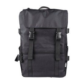 Rucksack Vayo | Recycelt | Laptop 15&amp;quot; | 11 l – Schwarz bedrucken, Art.-Nr. 001999999_1507531