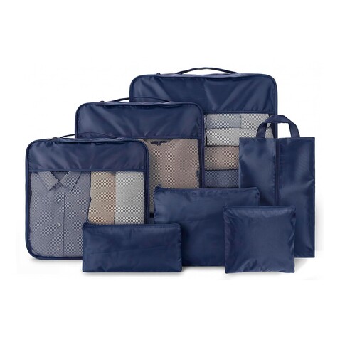Reiseorganizer-Set Packio | 7 St. – Blau bedrucken, Art.-Nr. 005999999_1513939