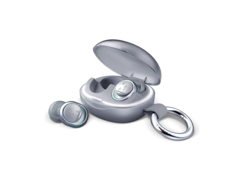 Fresh 'n Rebel Pearls Radiant Festival Ohrstöpsel – Zertifizierter Gehörschutz – Case mit Tracker - Hellgrau bedrucken, Art.-Nr. LT49753-N0062