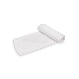 Doppelseitiges rundes Strandtuch Ø 150 cm, 350 g/m², Sublimationsdruck - Weiss bedrucken, Art.-Nr. LT97219-N0001