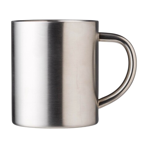 Trinkbecher Braylen | Edelstahl | 250 ml | Doppelwandig – Silber bedrucken, Art.-Nr. 032999999_1015131
