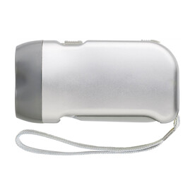Solar-Taschenlampe Tristan – Silber bedrucken, Art.-Nr. 032999999_4532