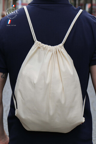 CÔME rucksack mit kordelzug - Natural bedrucken, Art.-Nr. A04334-NA-M CÔME rucksack mit kordelzug - Natural bedrucken, Art.-Nr. A04334-NA-M