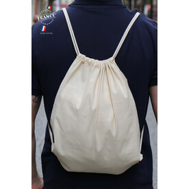 CÔME rucksack mit kordelzug - Natural bedrucken, Art.-Nr. A04334-NA-M