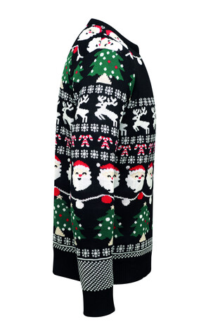Weihnachts-LED-Pullover L/XL - Schwarz bedrucken, Art.-Nr. CX1554-03 Weihnachts-LED-Pullover L/XL - Schwarz bedrucken, Art.-Nr. CX1554-03