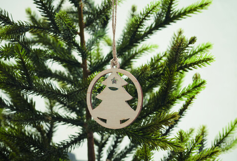 Weihnachtsschmuck Tanne - Holz bedrucken, Art.-Nr. CX1555-40 Weihnachtsschmuck Tanne - Holz bedrucken, Art.-Nr. CX1555-40