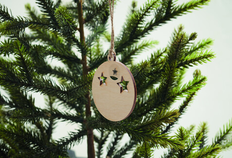 Weihnachtsschmuck Kugel - Holz bedrucken, Art.-Nr. CX1556-40 Weihnachtsschmuck Kugel - Holz bedrucken, Art.-Nr. CX1556-40