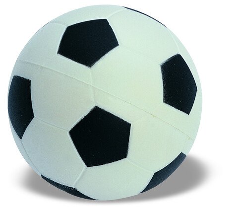 Anti-Stress-Fußball - Weiß/schwarz bedrucken, Art.-Nr. KC2718-33 Anti-Stress-Fußball - Weiß/schwarz bedrucken, Art.-Nr. KC2718-33